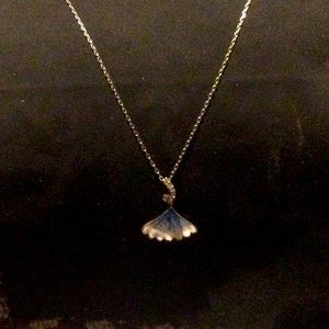 Sterling Silver Blue and White CZ Necklace